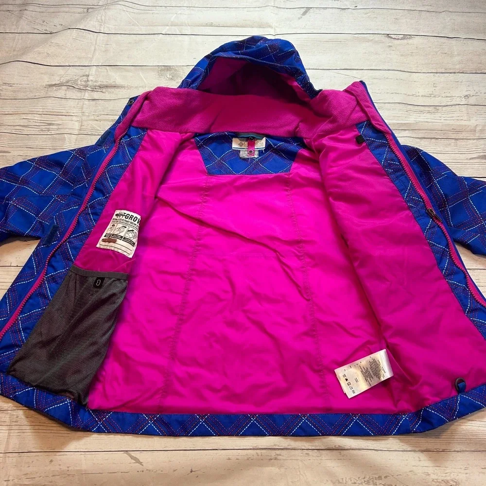 Columbia Jacket Blue Omni-Tech‎ Interchange Full Zip Hooded Youth Girls Size XL